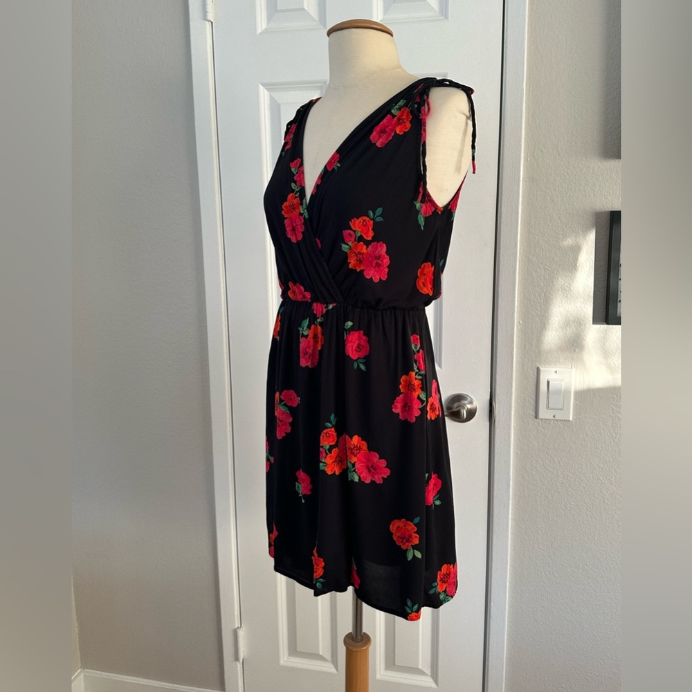 Express floral print wrap style sundress
